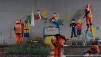 Kreatif Banget, PPSU Sulap Kolong Flyover Kebayoran Lama Lebih Asri