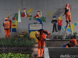Kreatif Banget, PPSU Sulap Kolong Flyover Kebayoran Lama Lebih Asri Kreatif Banget, PPSU Sulap Kolong Flyover Kebayoran Lama Lebih Asri