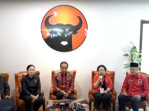 Megawati: Saya Bangga dan Terima Kasih Pak Jokowi Hadir di Rakernas PDIP