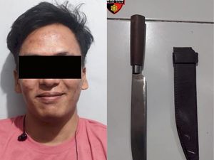 Residivis Jambret Bawa Sajam Terjaring Razia di Suramadu Residivis Jambret Bawa Sajam Terjaring Razia di Suramadu