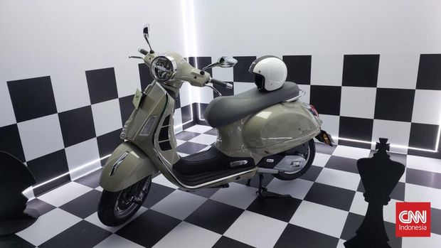 Vespa GTS baru meluncur di Indonesia, Selasa (6/6/2023).