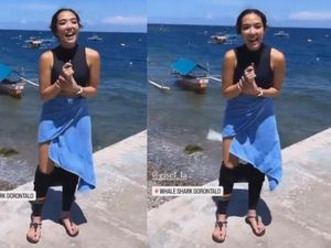 Momen Celana Gisel Melorot saat Wawancara, Bikin Salfok Netizen