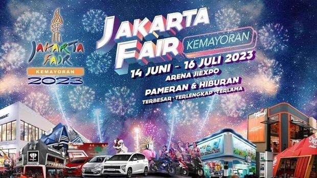 Jakarta Fair Kemayoran (JFK) atau Pekan Raya Jakarta (PRJ) kembali dilaksanakan tahun ini. Berikut serba-serbi Jakarta Fair 2023, termasuk harga tiket masuknya.