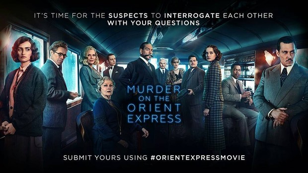 Potret poster film Murder on the Orient Express.