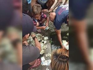 Semringah Warga Sumedang Temukan Duit Sekresek di Sawah Semringah Warga Sumedang Temukan Duit Sekresek di Sawah