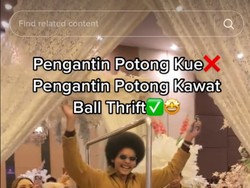 Pernikahan Viral, Pengantin Ganti Tradisi Sawer dengan Bagi-bagi Baju Bekas