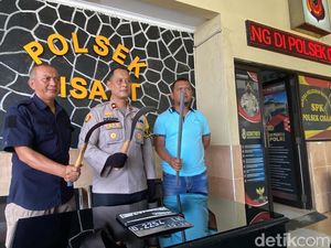 Geng Motor Sok Jago Acungkan Senjata Berakhir di Tangan Polisi