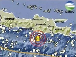 5 Kali Gempa Susulan Guncang Pacitan
