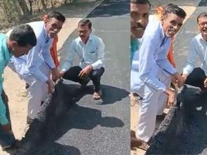 Lebih Dajjal dari Lampung, Jalan Rusak di Sini Cuma Ditutup Karpet