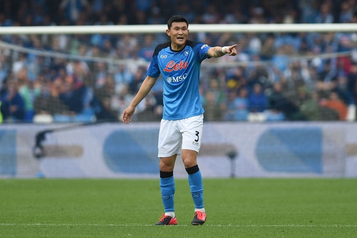 Min-Jae Kim of SSC Napoli during the Serie A TIM match between SSC Napoli and FC Internazionale at Stadio Diego Armando Maradona Naples Italy on 21 May 2023. (Photo by Franco Romano/NurPhoto via Getty Images)
