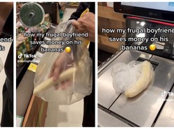 Pelit! Pria Ini Sengaja Kupas Kulit Pisang Agar Lebih Murah Harganya