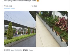 Heboh Pembatas Taman Stasiun Bogor Bentuk Runcing, Ini Penjelasan KCI