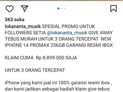 Akun Instagram Lokananta Solo Kena Hack, 2 Orang Kena Tipu