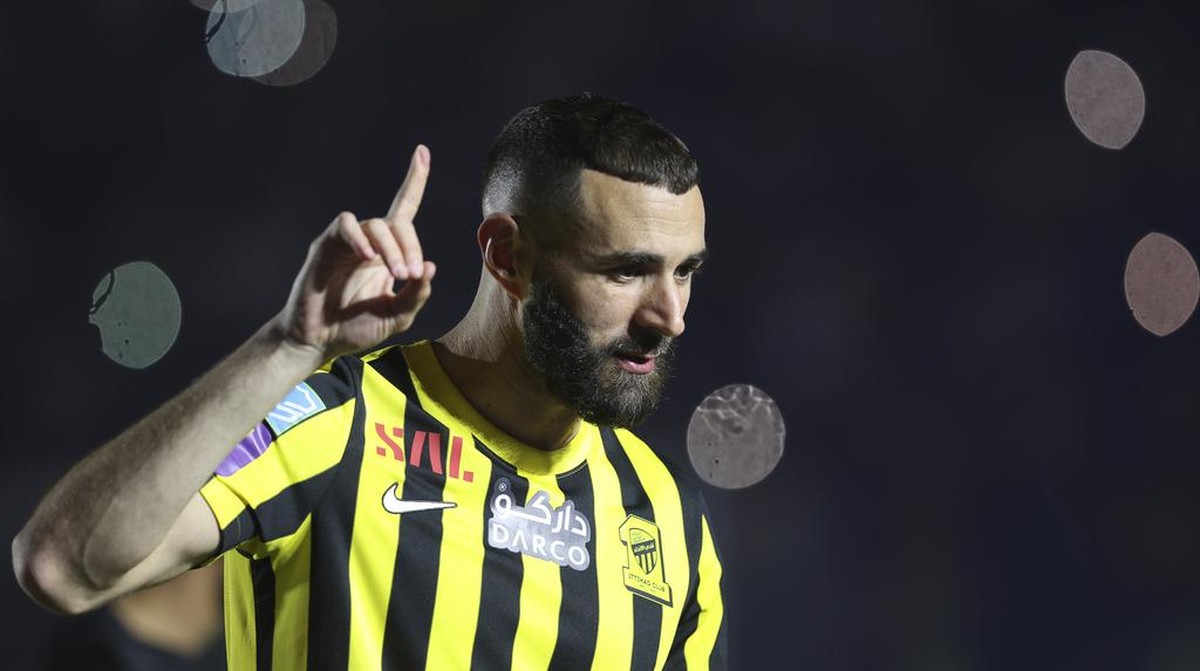 Karim Benzema mendukung Palestina dalam konflik Israel vs Hamas. (Foto: AP/STR)