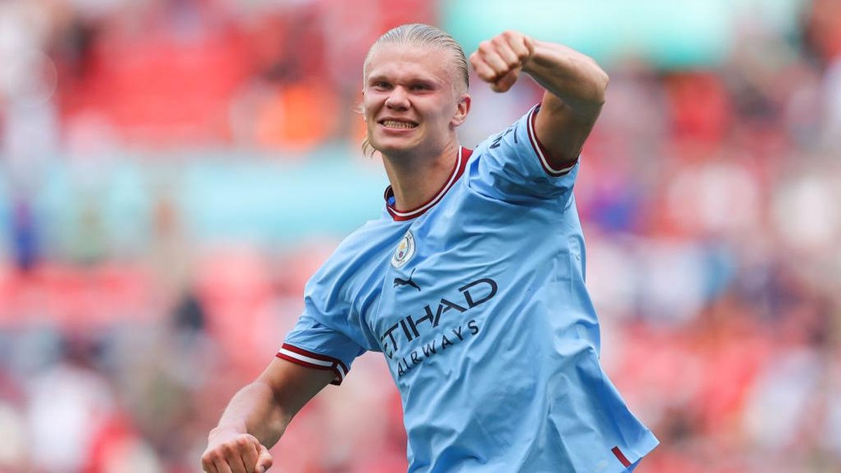 Erling Haaland, satu dari 10 pemain sepak bola termahal di dunia. Foto: Getty Images/James Gill - Danehouse