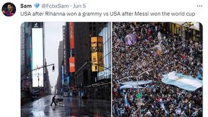 Meme Messi Gabung Inter Miami, Adu Popularitas dengan Rihanna!