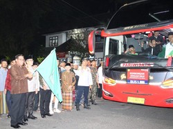236 Jemaah Haji Denpasar Dilepas ke Embarkasi Surabaya