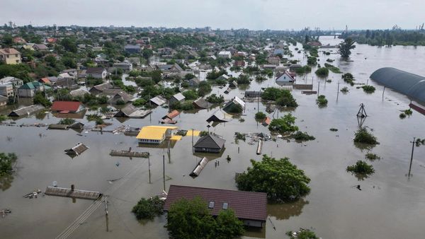 Potret Banjir Kherson Dari Udara
