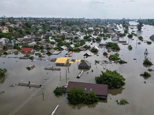 Potret Banjir Kherson Dari Udara