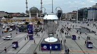 Laga final Liga Champions 2022-2023 antara Manchester City vs Inter Milan akan digelar di Ataturk Olympic Stadium, Istanbul, Minggu (11/6/2023) pukul 02.00 WIB. Laga tersebut begitu dinanti pencinta sepak bola dunia. REUTERS/Mehmet Emin Caliskan  