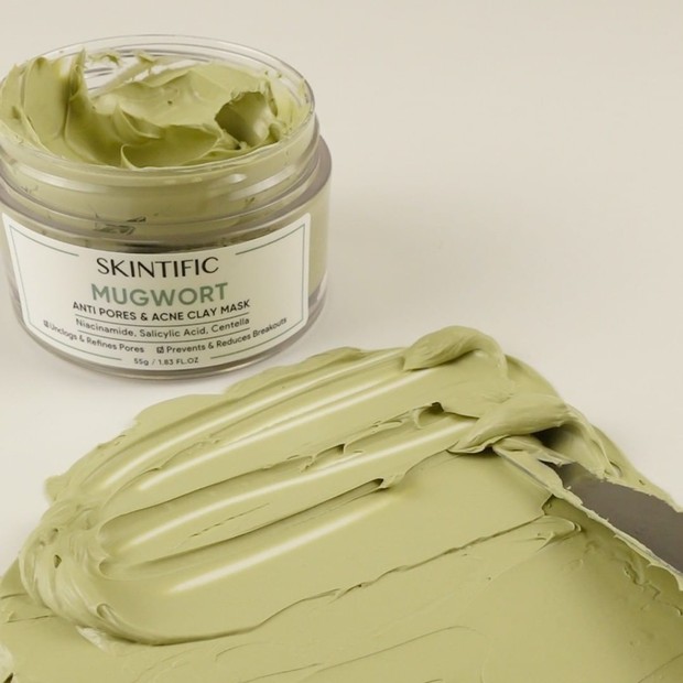 Skintific Mugwort Anti Pores & Acne Clay Mask/Foto: instagram.com/skintificid Masker skintific mugwort clay mask