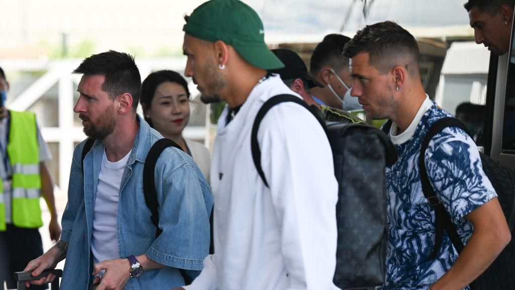 Messi dan Timnas Argentina Disambut Meriah Saat Tiba di China Messi dan Timnas Argentina Disambut Meriah Saat Tiba di China