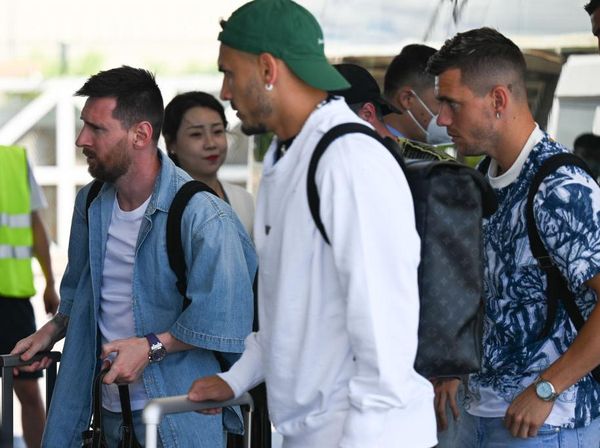 Messi dan Timnas Argentina Disambut Meriah Saat Tiba di China