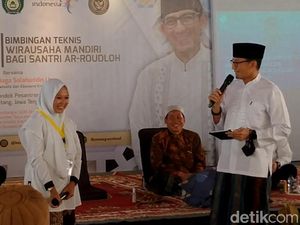 Curhat Pengin Usaha Fesyen, Santriwati Batang Ini Langsung Ditantang Sandiaga