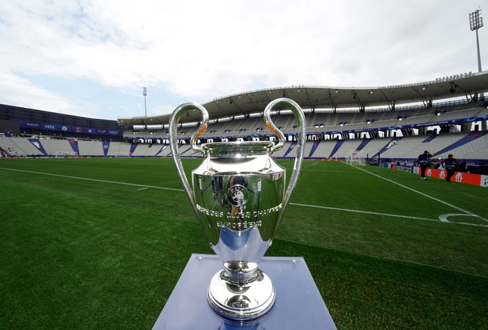 A general view of the UEFA Champions League Trophy on display at the Ataturk Olympic Stadium, Istanbul, ahead of Saturdays UEFA Champions League Final between Manchester City and Inter Milan. Picture date: Friday June 9, 2023. (Photo by Nick Potts/PA Images via Getty Images)