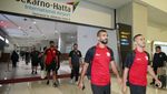 Antusias Pendukung Sambut Timnas Palestina di Bandara Soetta