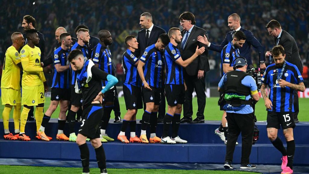 Inter Milan kalah dari Manchester City di final Liga Champions (Foto: Anadolu Agency via Getty Images/Anadolu Agency)