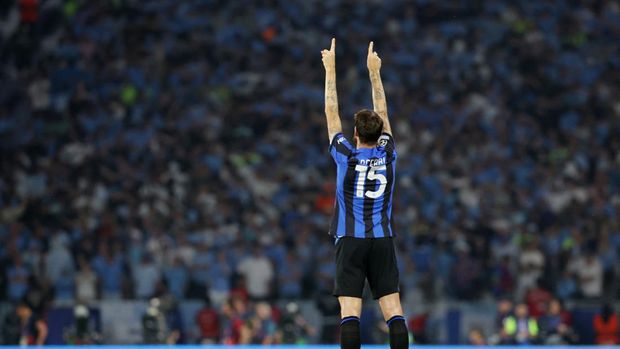 Soccer Football - Champions League Final - Manchester City v Inter Milan - Ataturk Olympic Stadium, Istanbul, Turkey - June 10, 2023 Inter Milan's Francesco Acerbi before the match REUTERS/Murad Sezer