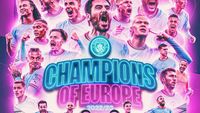 Manchester City Treble Winner, Gokil!