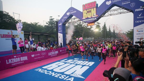 Ribuan Pelari Ramaikan Lazada Run 2023 di ICE BSD