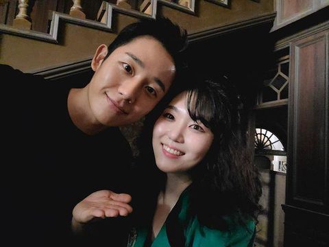 Jung Hae In dan Park Soo Ryun saat membintangi drama Snowdrop