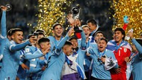 Kemenangan ini memastikan Uruguay menjadi kampiun Piala Dunia U-20 2023. La Celeste Olimpica untuk pertama kalinya memenangkan kompetisi tersebut setelah sebelumnya menjadi runner-up pada 1997 dan 2013. REUTERS/Agustin Marcarian  