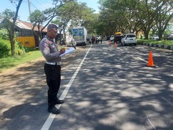 Pemotor Tewas Seusai Kecelakaan Tunggal di Bypass Klungkung