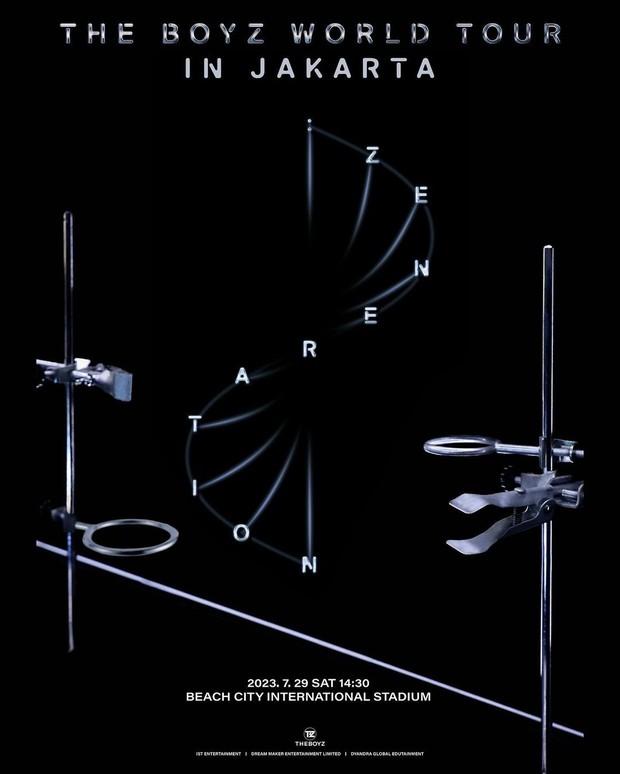 Poster konser THE BOYZ di Jakarta/ Foto: instagram.com/dyandraglobal