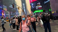 Potret Warga AS Bermasker Gegara Kabut Asap