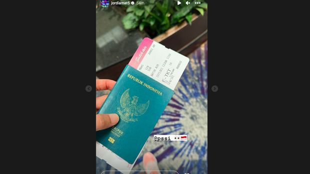 Tangkapan Layar Instagram Jordi Amat