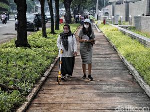 Bina Marga DKI Akan Bikin Trotoar Depan Kedubes AS Ramah Disabilitas
