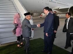 Maruf Amin Tiba di Uzbekistan untuk Kunker, Disambut Wakil PM-Dubes RI
