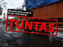 Before-After Perbaikan Jalan Rusak di Kranji, Kota Bekasi