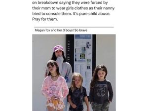 Megan Fox Marah Dituduh Paksa 3 Anak Lelakinya Pakai Baju Perempuan Megan Fox Marah Dituduh Paksa 3 Anak Lelakinya Pakai Baju Perempuan