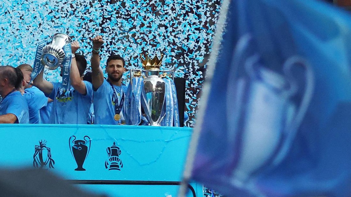 Manchester City meraih treble musim lalu. (Foto: REUTERS/Phil Noble)