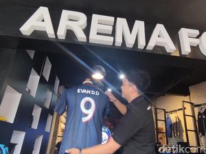 Pemain Arema FC Evan Dimas Ganti Nomor Punggung dari 6 Jadi 9
