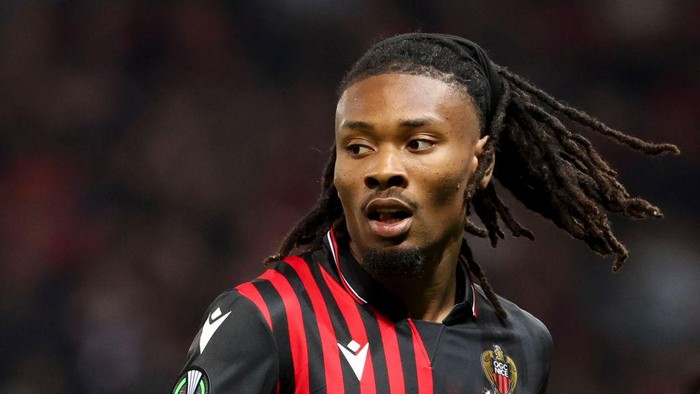 NICE, FRANCE - APRIL 20: Khephren Thuram of Nice during the UEFA Europa Conference League quarterfinal second leg match between OGC Nice (OGCN) and FC Basel 1893 at Allianz Riviera stadium on April 20, 2023 in Nice, France. (Photo by Jean Catuffe/Getty Images)