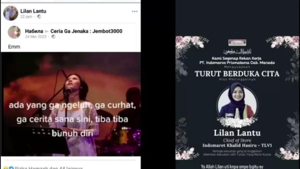 Unggahan Karyawan Indomaret sebelum gantung diri