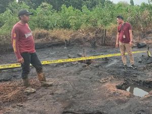 2 Pria Disambar Api Sumur Minyak Ilegal di Muba, 1 Tewas