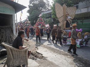 Perajin Rotan Sukoharjo Gelar Grebeg Panjalin di Desa Trangsan